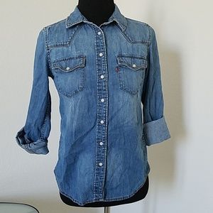 Levi's denim top xs